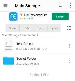 menyembunyikan file atau folder di HP Android